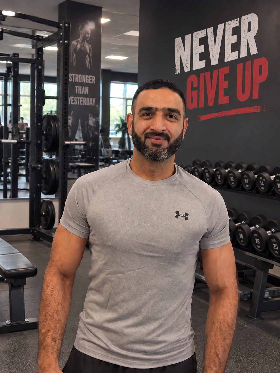 Mr. Naveed Hafeez in the gym