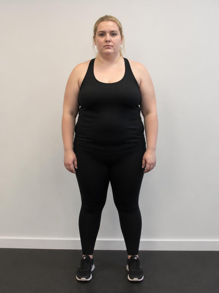 Client before starting personal training